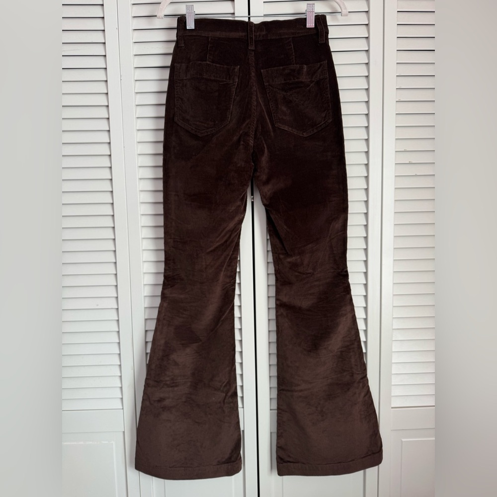 Madewell The Perfect Vintage Flare Corduroy Pants Brown Retro Boho Size 24 - Picture 6 of 9